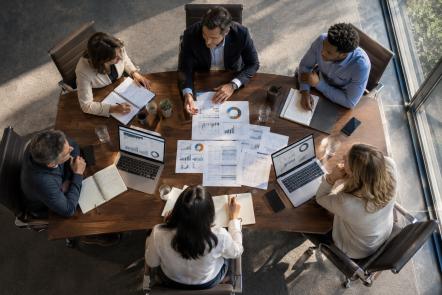 Équipe Direxiot en réunion de travail
